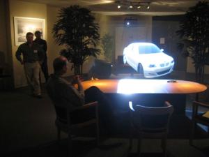 Quality Vivid 3d Holographic Rear Projection Screen Film Art LED Lighting For Product Launches wholesale