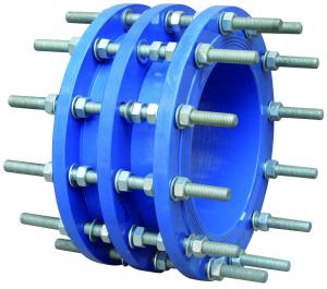 DN50 2.5Mpa NBR DIN Ductile Iron Pipe Dismantling Joint Stepped Coupling