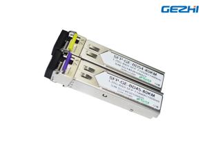 Quality 80KM Distance BIDI Optical Transceiver , 1550nm SFP LC SX Transceiver wholesale