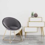 Iso9001 Luxurious Modern PU Dining Room Armchair Leisure Style Anti Deformation