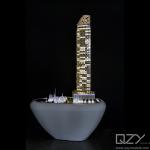 Scale Architectural Concept Model Famous Buildings Dubai W Residences DARGLOBAL