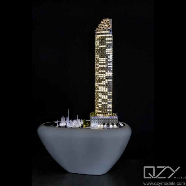 Scale Architectural Concept Model Famous Buildings Dubai W Residences DARGLOBAL
