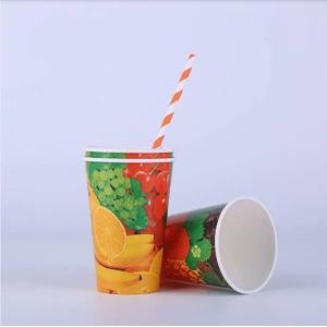 Quality 2.5oz - 32oz Paper Cold Cups Bpa Free Customized For Ice Filled Beverages wholesale