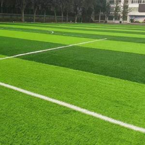 Quality Field Green Football Artificial Turf Grass 40mm Infill Sand Sport Flooring 3/8'' wholesale