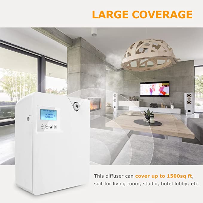 Smart WIFI Hotel Lobby Scent Fragrance Diffusers Machine HVAC Aroma Oil Electric Scent Diffuser Machine For Scent Marketing