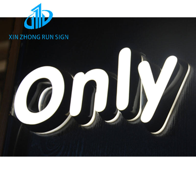 Storefront Business 3D acrylic Led Logo Letter Signs Illuminated Channel Letters Signage