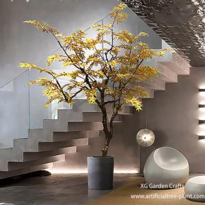 Quality Autumn Style Artificial Maple Tree Japanese Hotel Coffee Shop Decoration wholesale