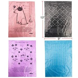 Quality PET eco friendly doggie waste bags poo bag 100% compostable printed poop bag holder wholesale