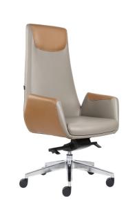 Quality 24kg Office Leather Revolving Chair High Back TUV Approved wholesale