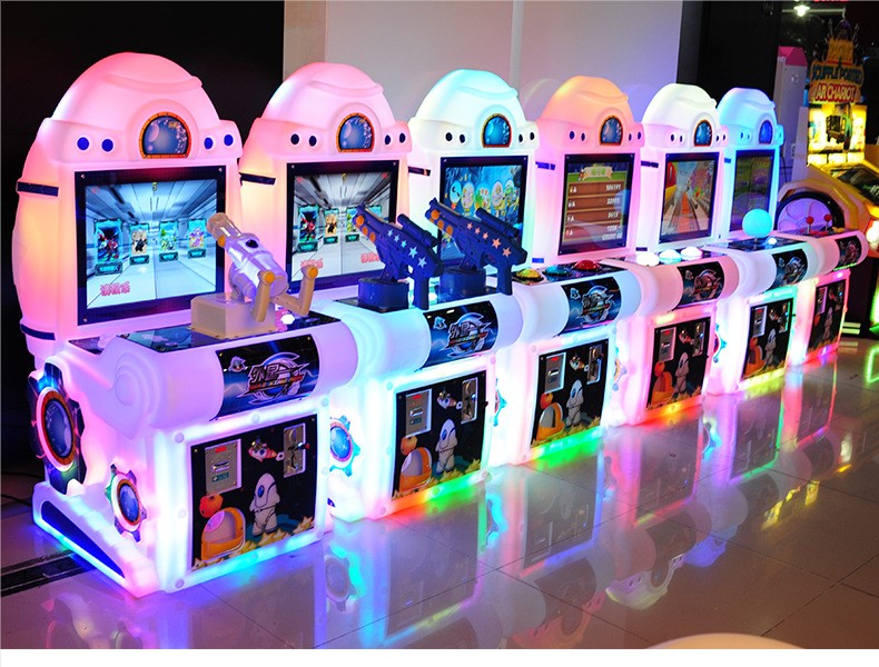 Picture Display Kids Coin Operated Gun Shooting Arcade Game for Children's Entertainment