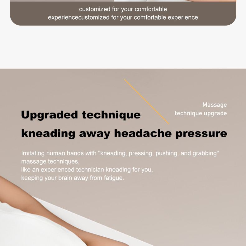 Rechargeable Air Compression Head Massager Eye Care Hot Compress