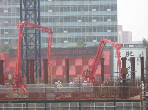 Quality Building Site 13meters Concrete Pump Boom , 4kw Static Boom Placer wholesale