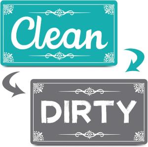 Quality Customized 2mm Kitchen Clean Dirty Dishwasher Clean Sign Magnet 3.54*1.97inch wholesale