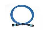 MPO Female-MPO Female optical fibre patchcord 12F OM3 Blue 5M