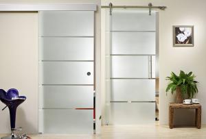 Quality Clear Float Durable Tempered Glass , Silkscreen Frosted Tempered Shower Glass Doors wholesale