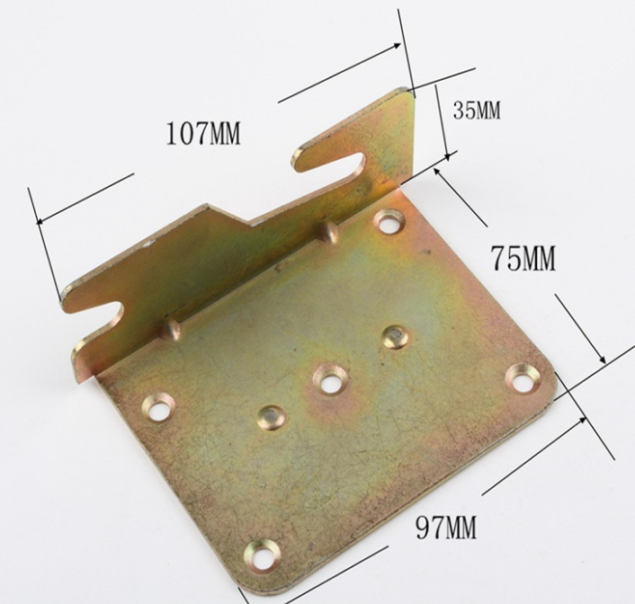 Metal Flat Hook Bracket Bed Connector Screw and Bolt for Heavy Duty Applications