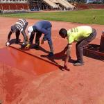 Intelligent TPE Prefabricated Synthetic Running Track Material Outdoor Athletic