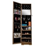 Rotating Mirror Jewelry Armoire