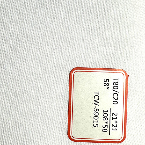 Four Seasons Polyester Cotton Cloth Bleached Or Semi-bleached Finish For Market