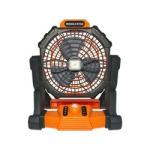 Outdoor Portable Large Wind Power Fan Camping With LED Lights USB Charging Table
