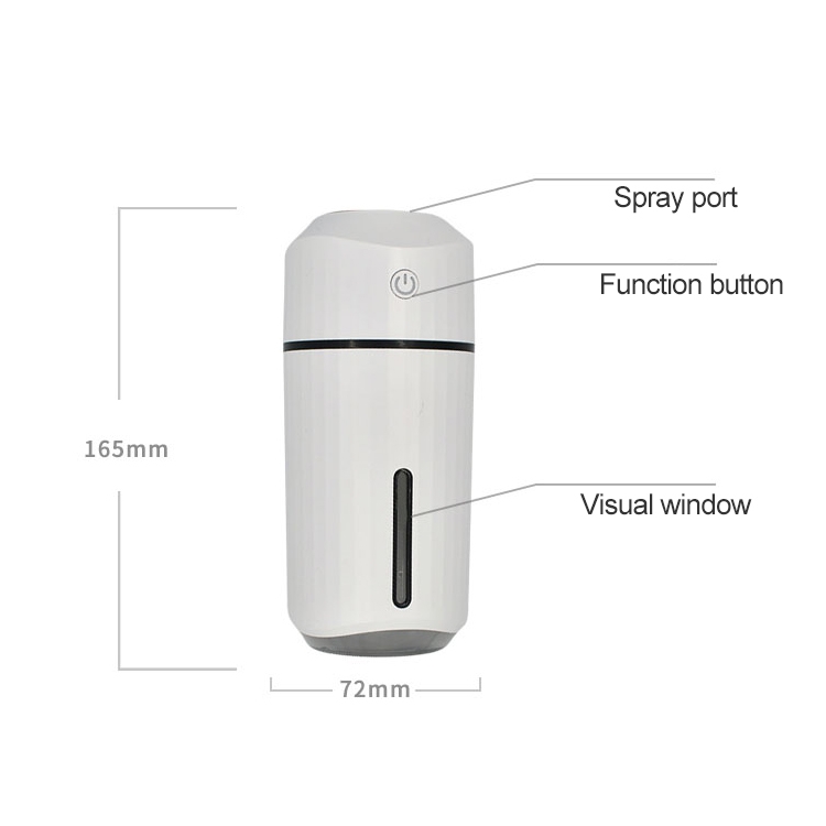 Wholesale 320ML Mini Portable Air Humidifier Cool Mist Nebulizer Silicone Seal Design USB Ultrasonic Air Humidifiers