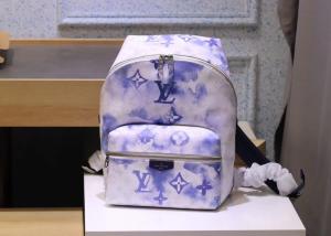 Quality Watercolor Blue Canvas Backpack wholesale