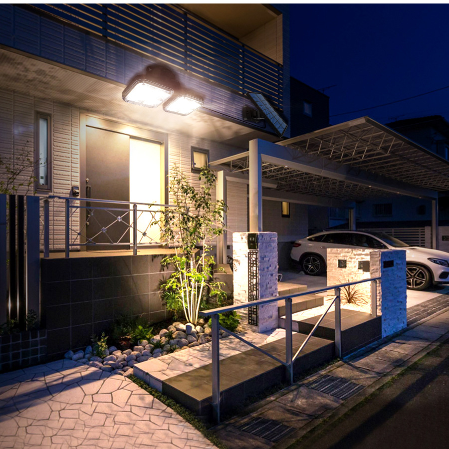 2.5W 122PCS LED Solar Powered Lights Motion Sensor Solar Lamp