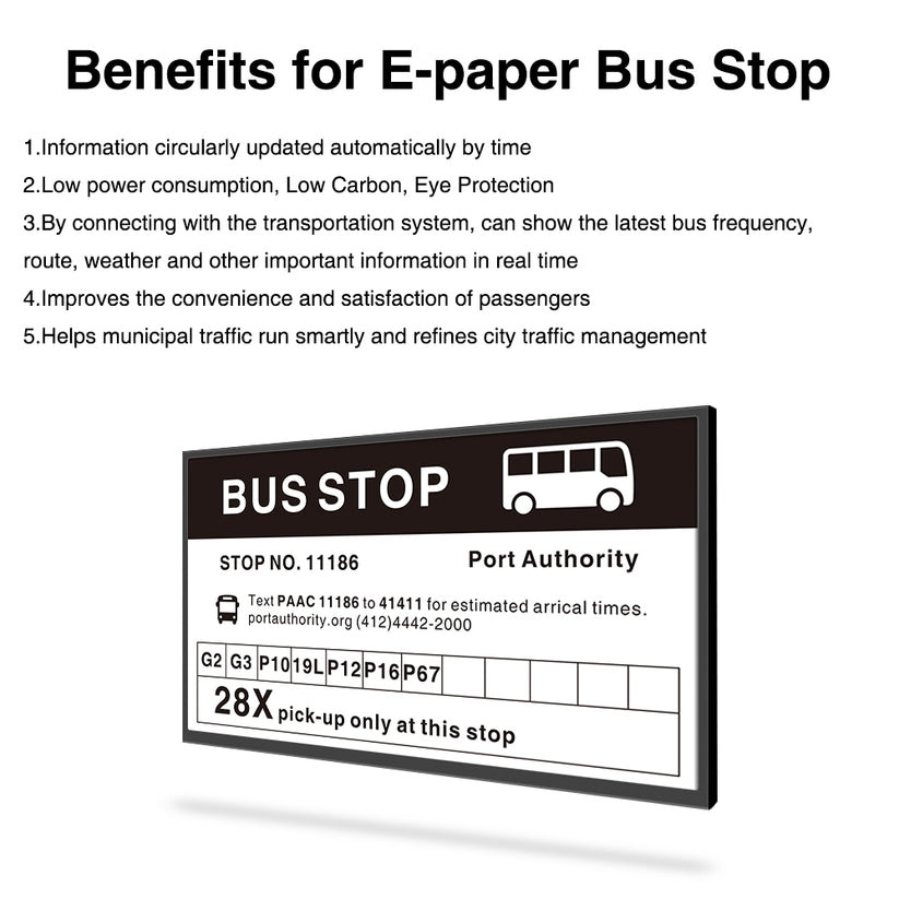 31.2 Inch Electronic Paper Display Screen Apply On Bus Station Sign