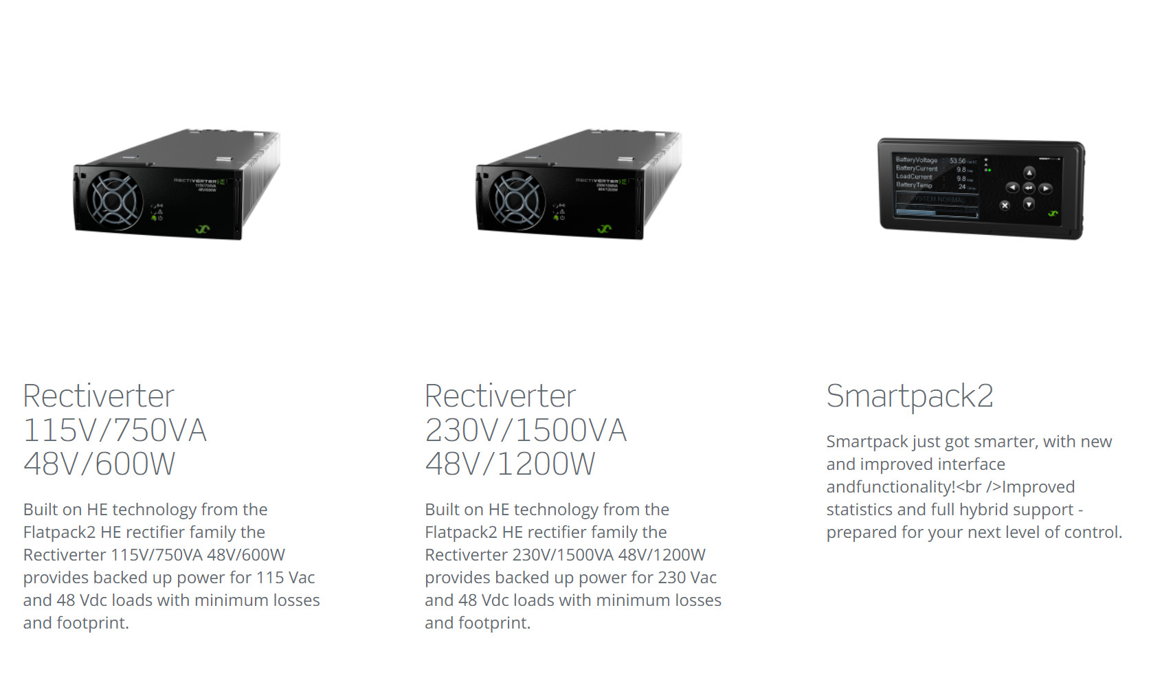 Rectiverter Eltek Telecom Power System Scalable 120kW 230/400VAC 3 Phase Big System
