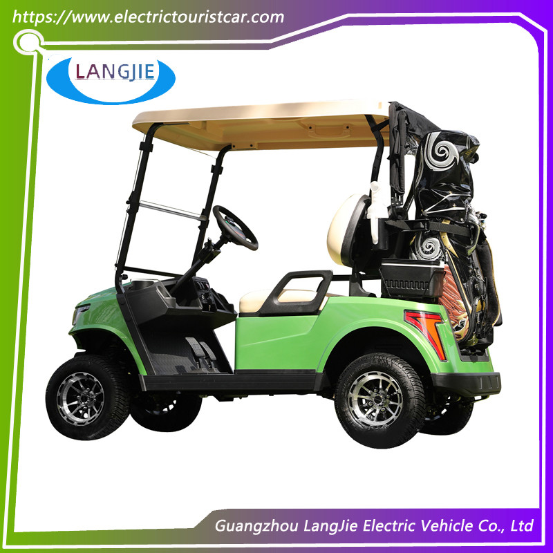 4 Wheel 2 Person Electric Club Golf Cart Car 48V Battery Powered With Roof