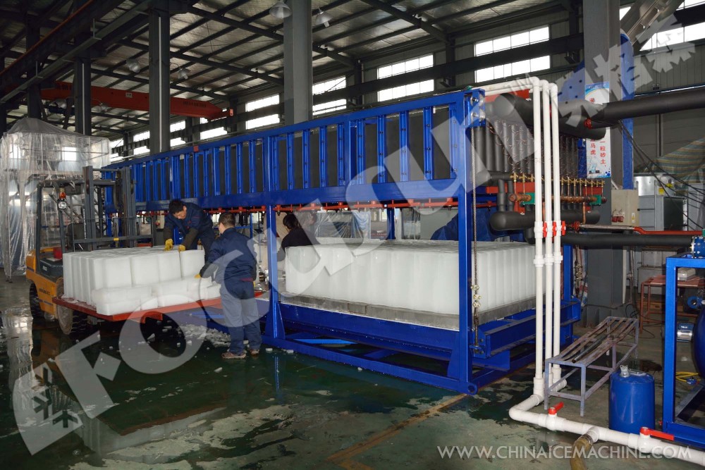 Highly Integrated 20tons Direct Cooling Block Ice Machine with Power-saving Advantage