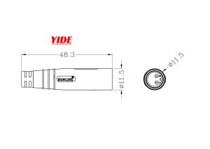 Quality Durable Vehicle Ebike Battery Connector Waterproof 48V 2PIN Famale wholesale