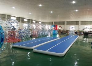 Quality DWF Material Blue Inflatable Tumbling Air Track For Gymnastics wholesale