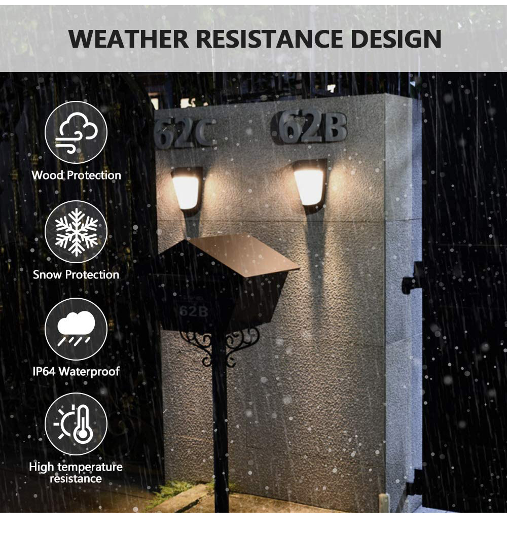 10LED 800LM 1200MAH Outdoor Solar Garden Lamp IP64 Waterproof