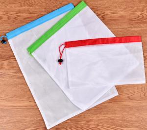 Quality Heavy Duty Reusable RPET Mesh Produce Bags For Fruit And Vegetable Storage wholesale