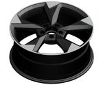 Black 18 Inch Replica Rims 17 Inch Aluminum Alloy Wheels PCD 112mm VIA
