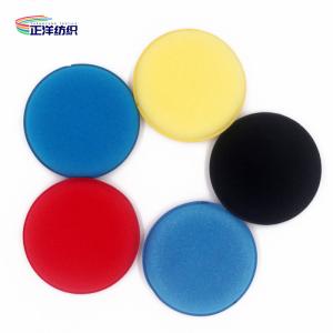 Quality Microfiber Car Detailing Tools 20mm Multi Color 105mm Round Wax Applicator Sponge wholesale