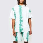 Flexible Casual Two Piece Suit Short Sleeve Digital Printing