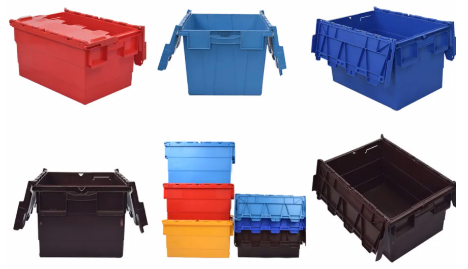 600*400*365mm 200kg PP Crate Storage Box For Transportation