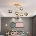 Modern Glass Ball Chandeliers for Dining Room Kitchen Living Room Bedroom