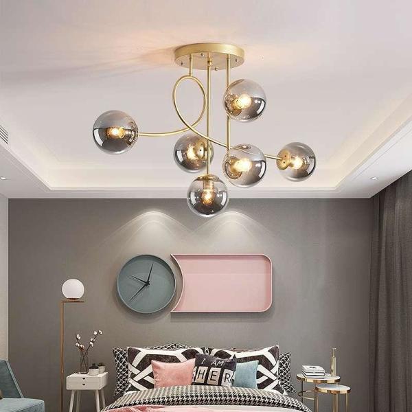 Modern Glass Ball Chandeliers for Dining Room Kitchen Living Room Bedroom