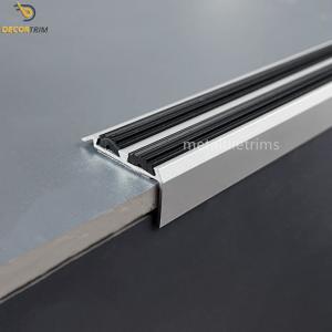 Quality 38*20mm Aluminum Effect Tile Step Edge Trim Stair Nosing Tile Trim wholesale
