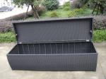 Waterproof Grey Resin Wicker Storage Box For Hotel , 1200*600*650mm