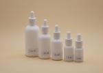 White Ceramic Essential Oil Dropper Bottles 15ml Capacity Smooth Surface