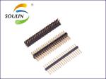 Durable 1.27Mm Pin Header Connectors Single Row Waterproof Gold Plated
