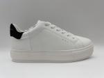 Classic White Leather Hiking Shoes Stylish Womens With Round Toes
