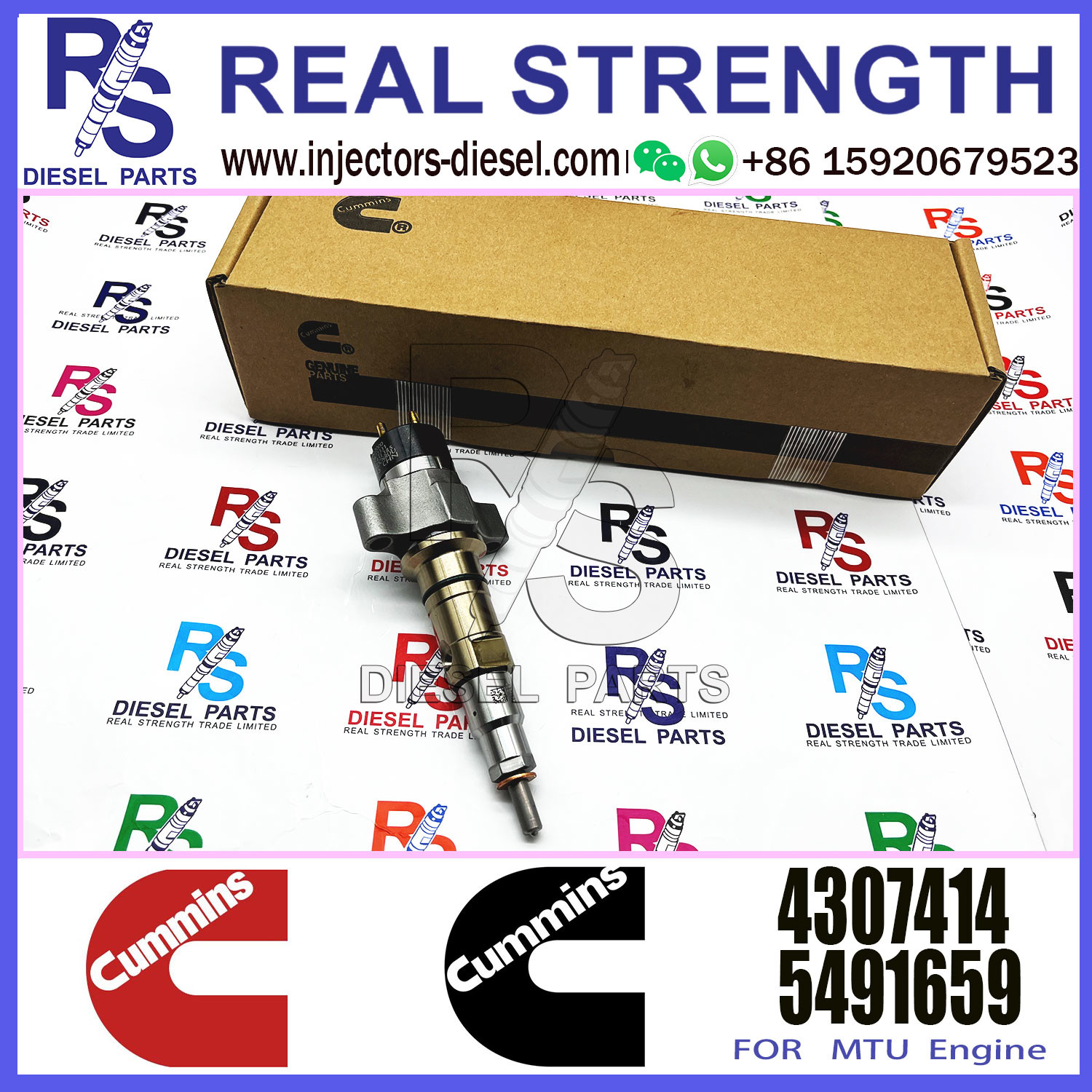 Remanufactured Engine Diesel Fuel Injector 4307414 2872331 4307452