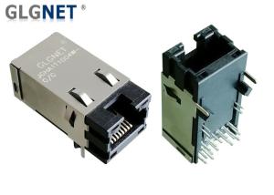 Quality Single Port Tab Up UPOE Rj45 Poe Magjack 1000Base T 90 ° Right Angle wholesale