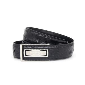 Quality Genuine Leather Mens Automatic Belt Stainless Steel Rachet Buckle wholesale
