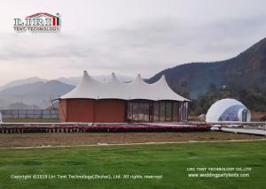 Quality Movable Luxury Glamping Tents For Folk Accommodation / Parks And Garden wholesale